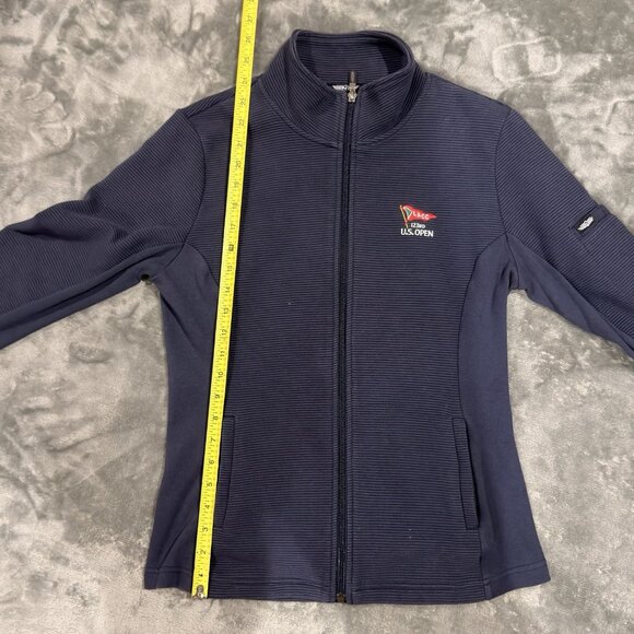 Straight Down 123rd U.S. Open LACC Golf Full-Zip Jacket Medium Navy Ribbed – Y2K - Picture 3 of 6